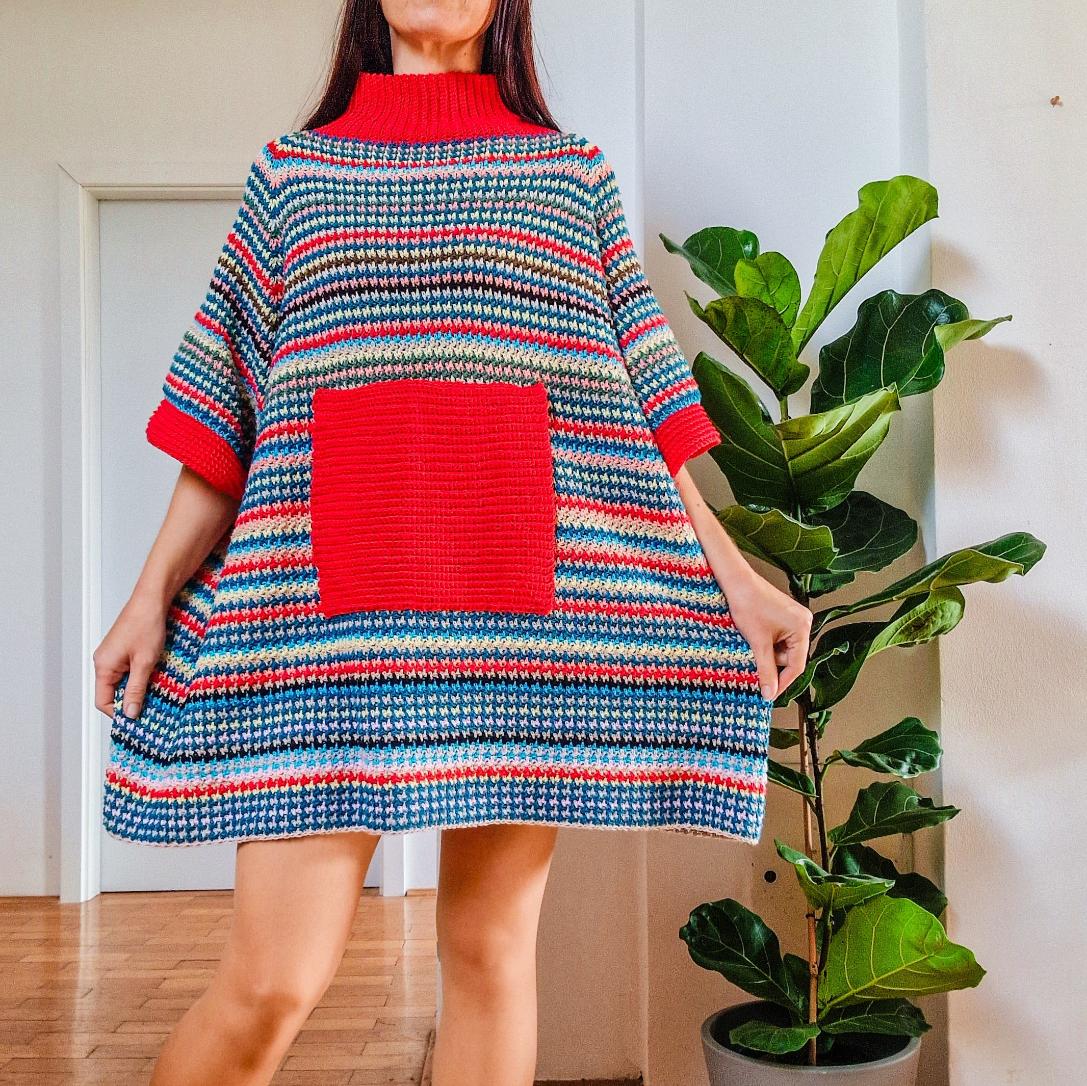Scrappy Stripe Dress