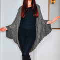 Loops Only Sprig Cocoon Cardigan in soft knit fabric, showcasing a relaxed fit and cozy design on a neutral background.