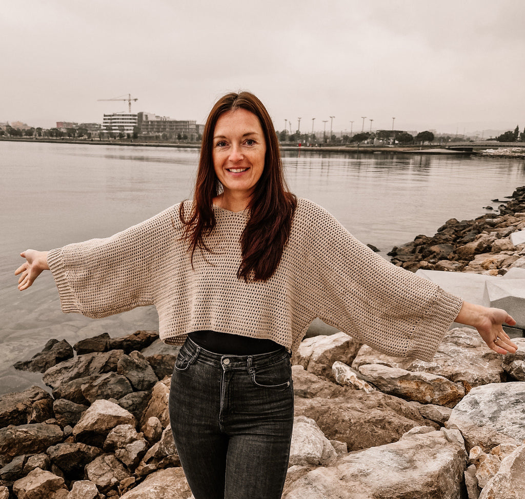 Oversized V-neck Sweater - Loops Only
