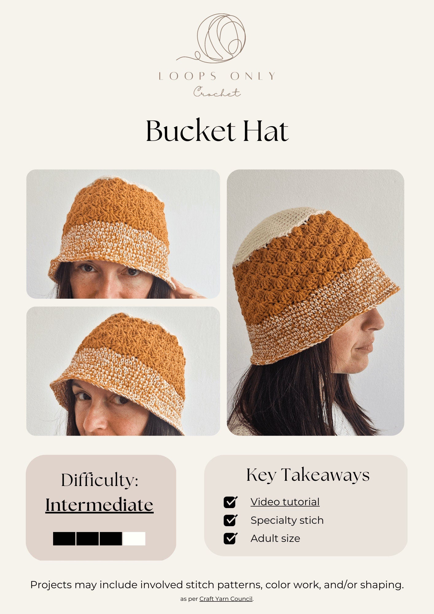 Autumn Bucket Hat - Loops Only