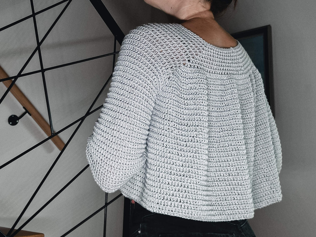 Cropped Ruffle Raglan Sweater - Loops Only