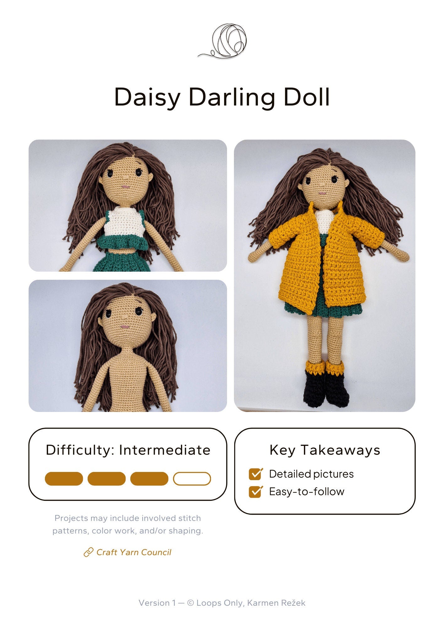 Daisy Darling Doll - Loops Only