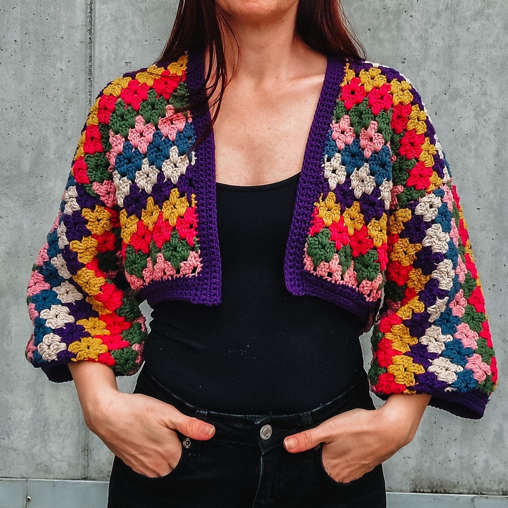 Granny Diamond Stitch Cardigan - Loops Only