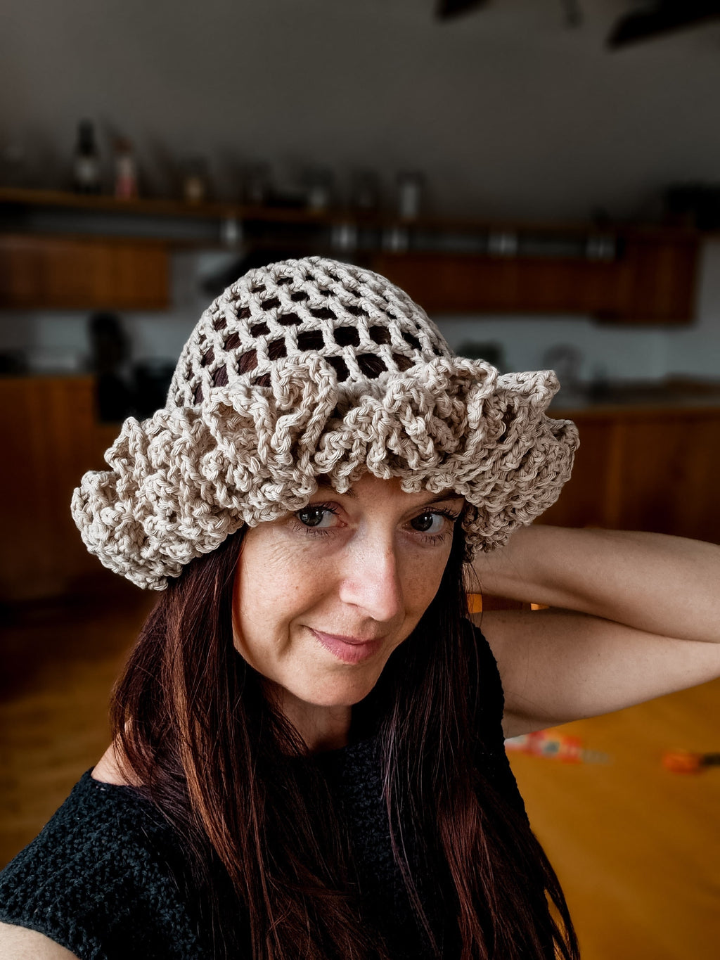 Grand Ruffle Brim Hat - Loops Only
