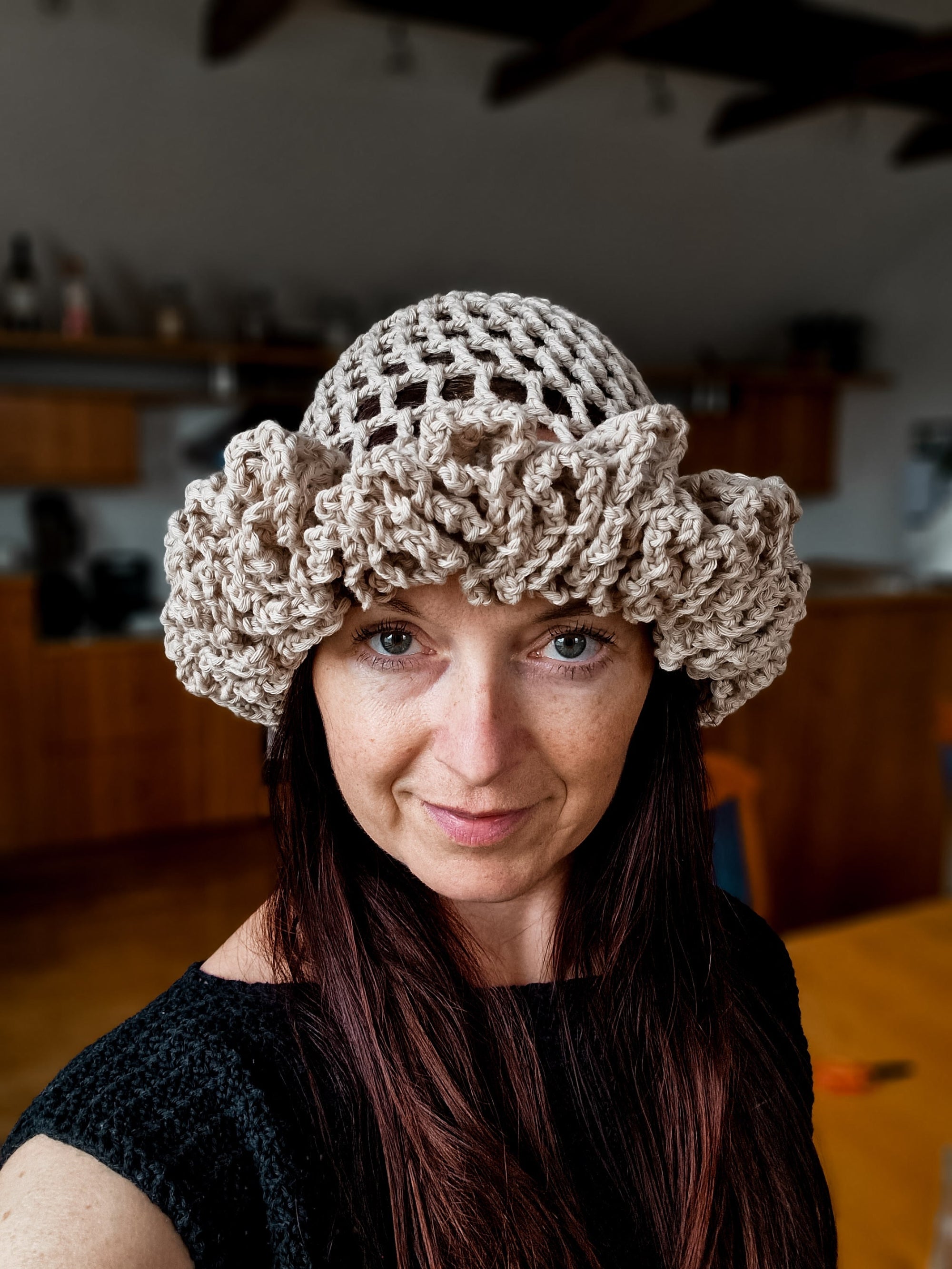 Grand Ruffle Brim Hat - Loops Only