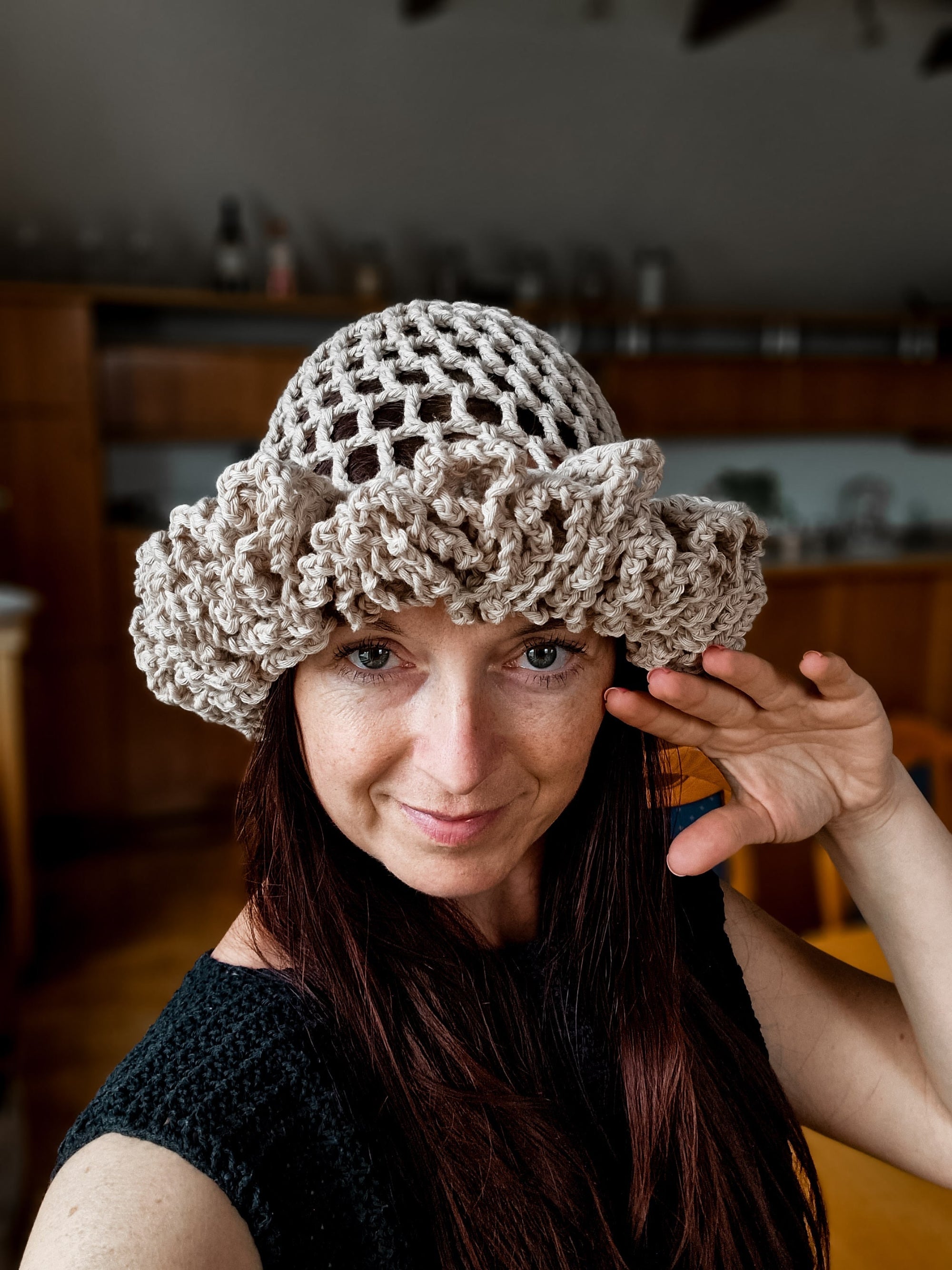 Grand Ruffle Brim Hat - Loops Only