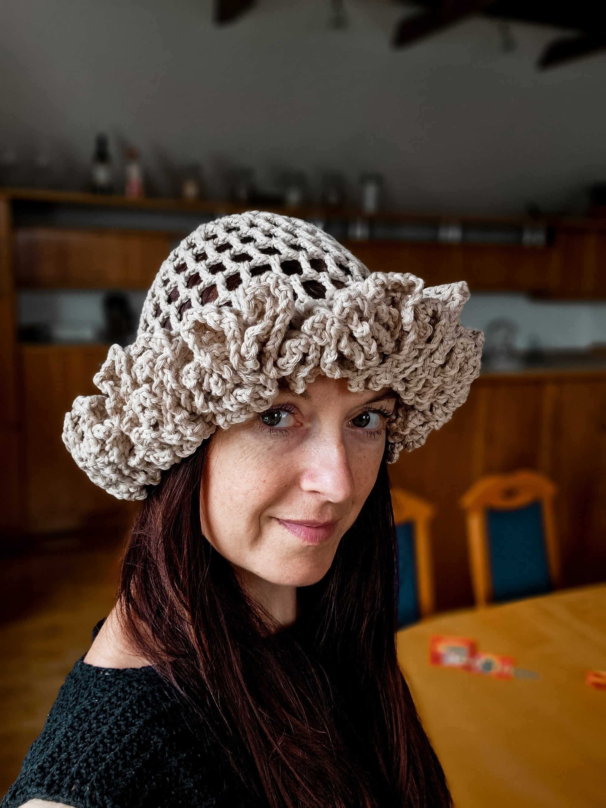 Grand Ruffle Brim Hat - Loops Only