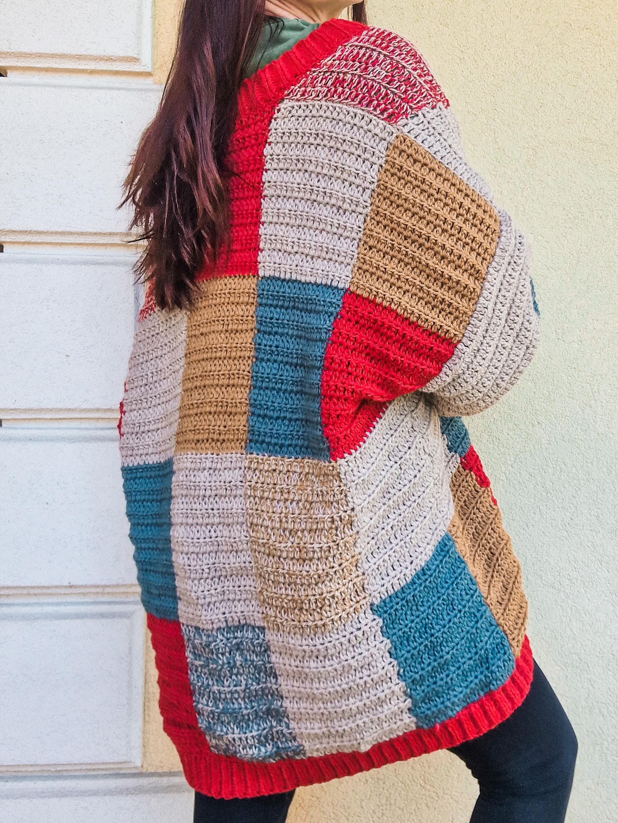 Cozy Patchwork Cardigan - Loops Only