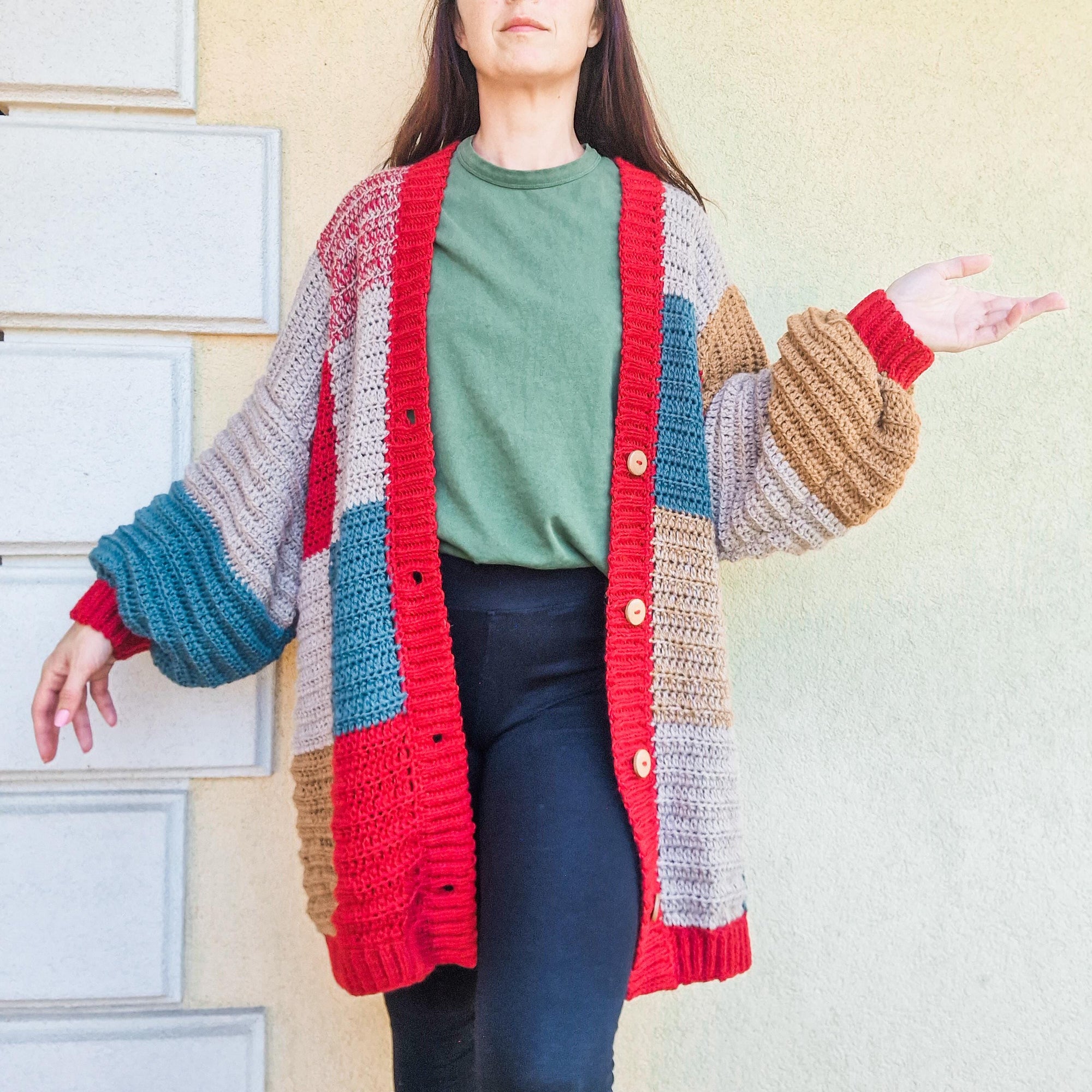 Cozy Patchwork Cardigan - Loops Only