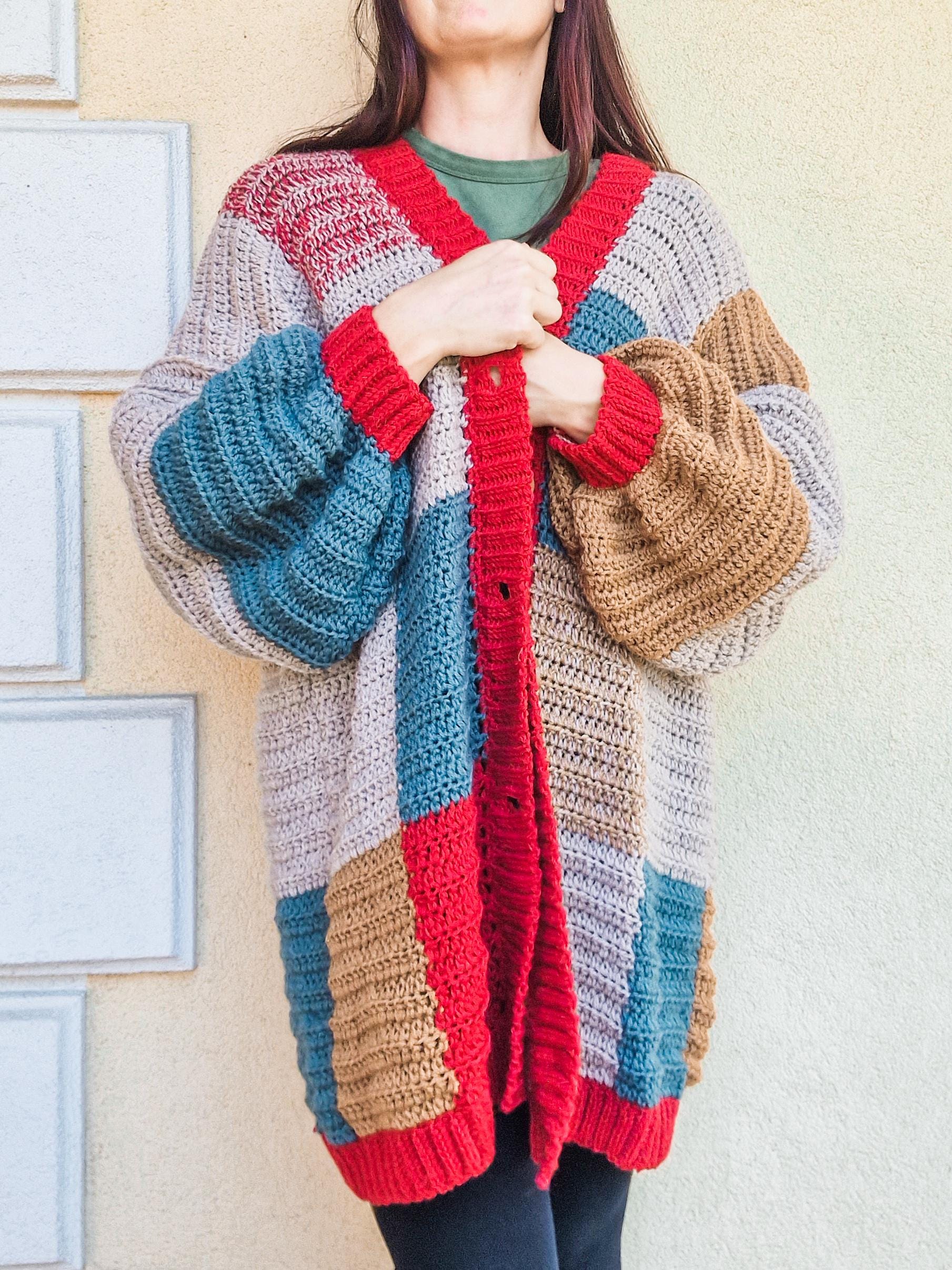 Cozy Patchwork Cardigan - Loops Only