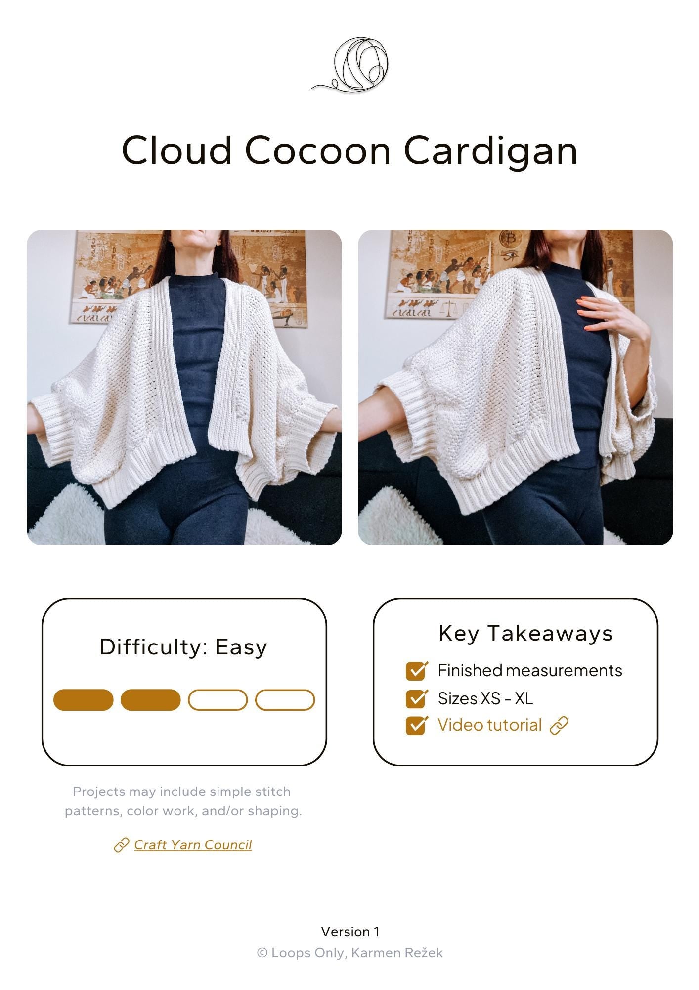 Cloud Cocoon Cardigan - Loops Only