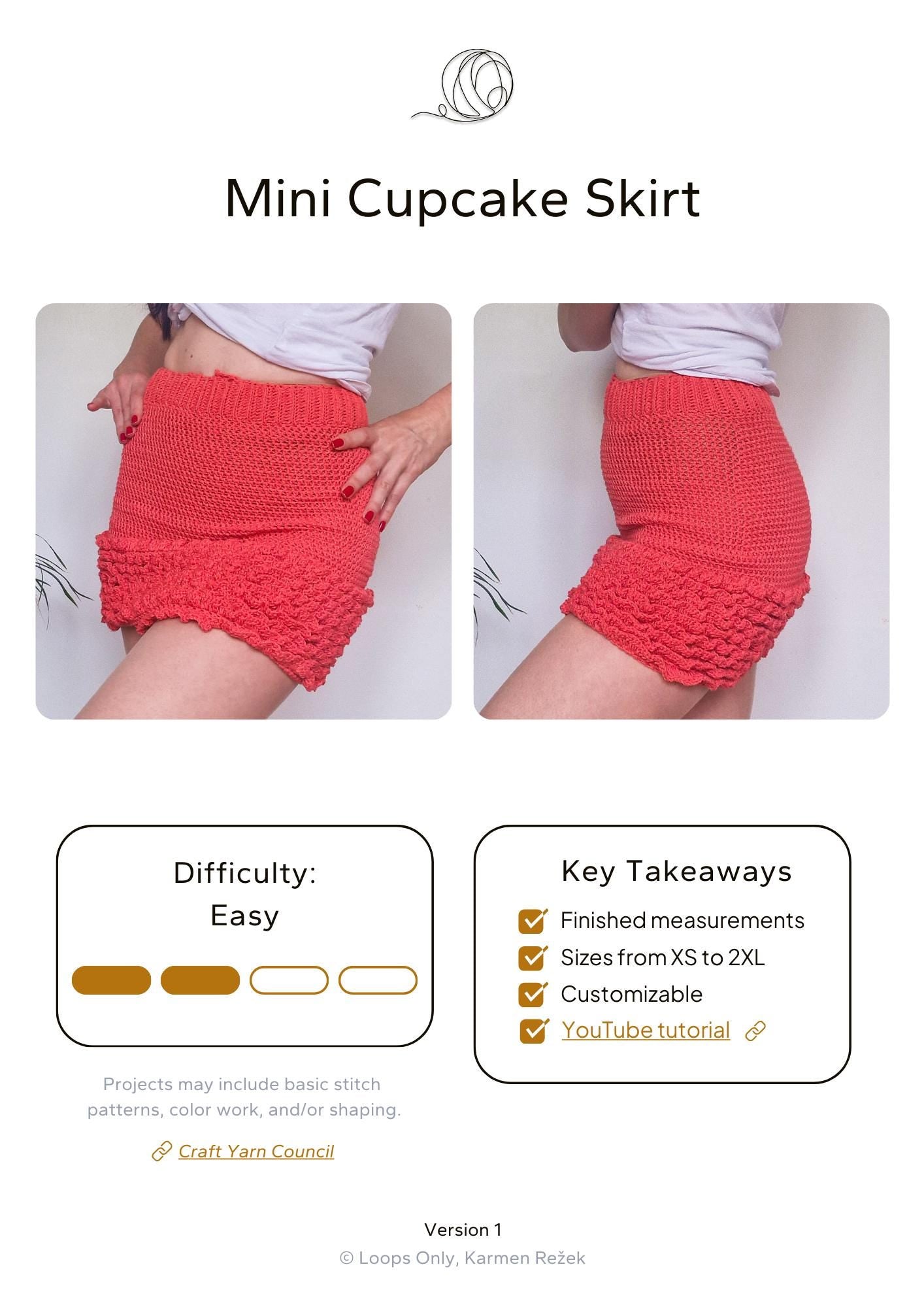 Mini Cupcake Skirt - Loops Only