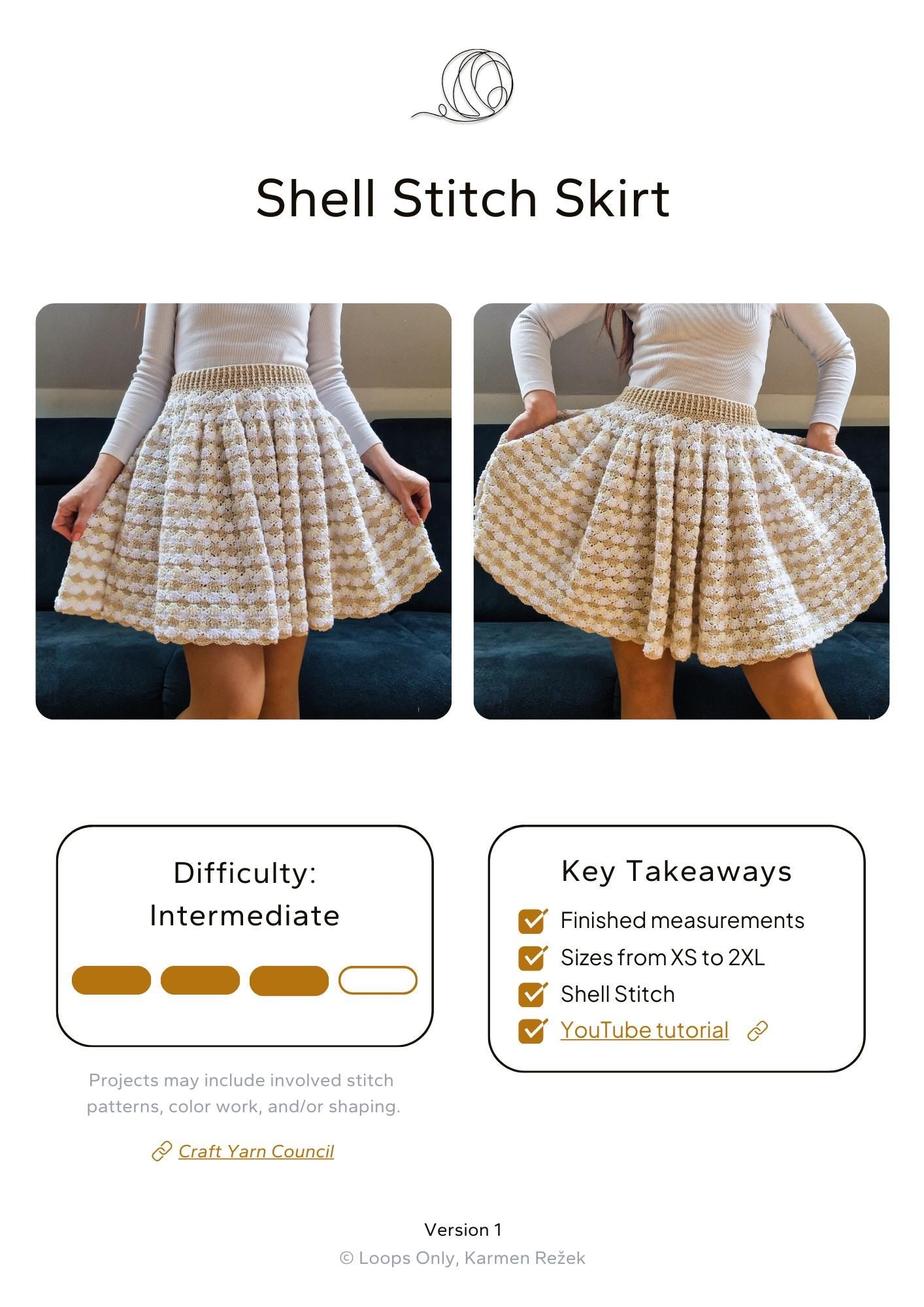 Shell Stitch Skirt - Loops Only