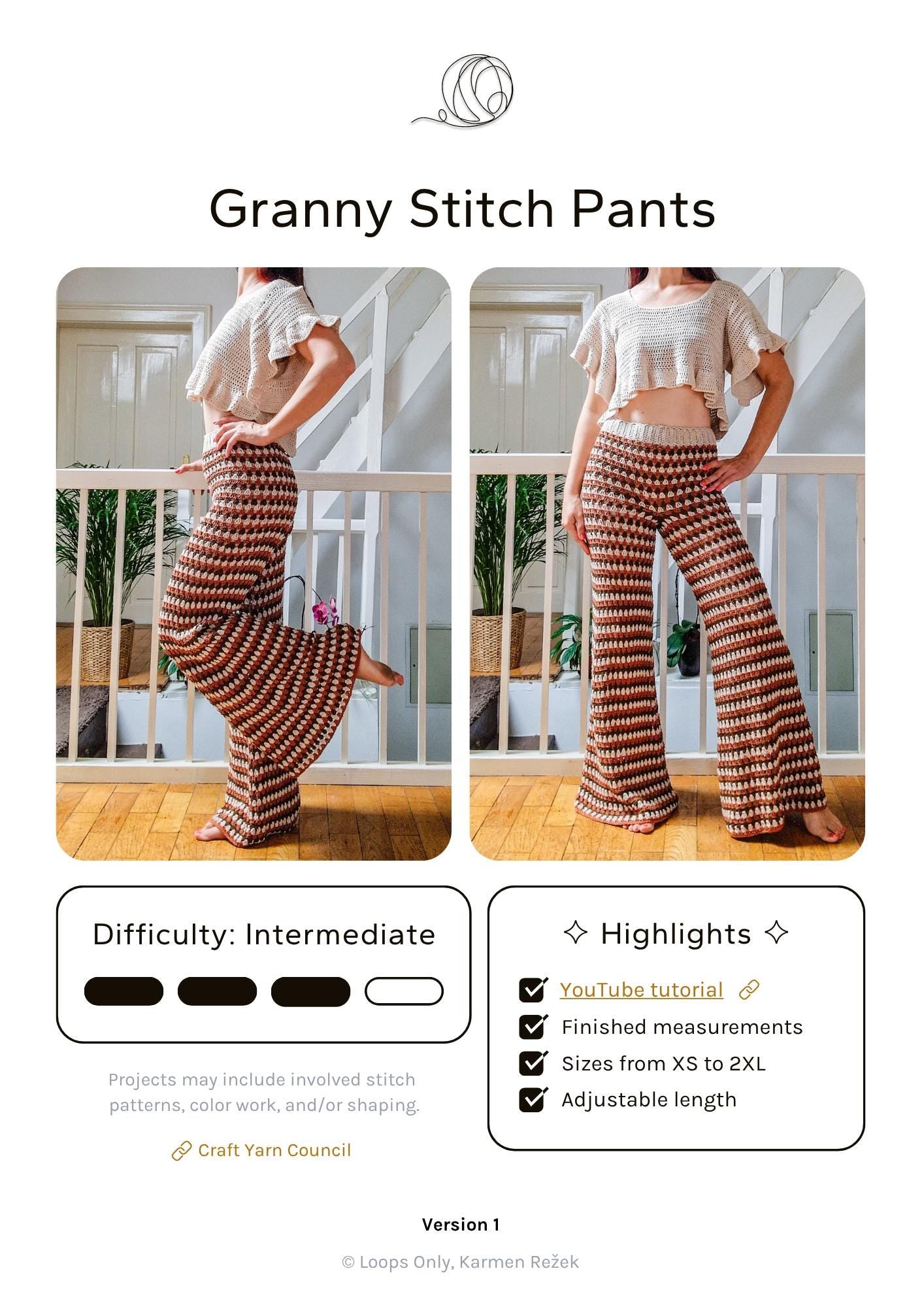 Granny Stitch Pants - Loops Only