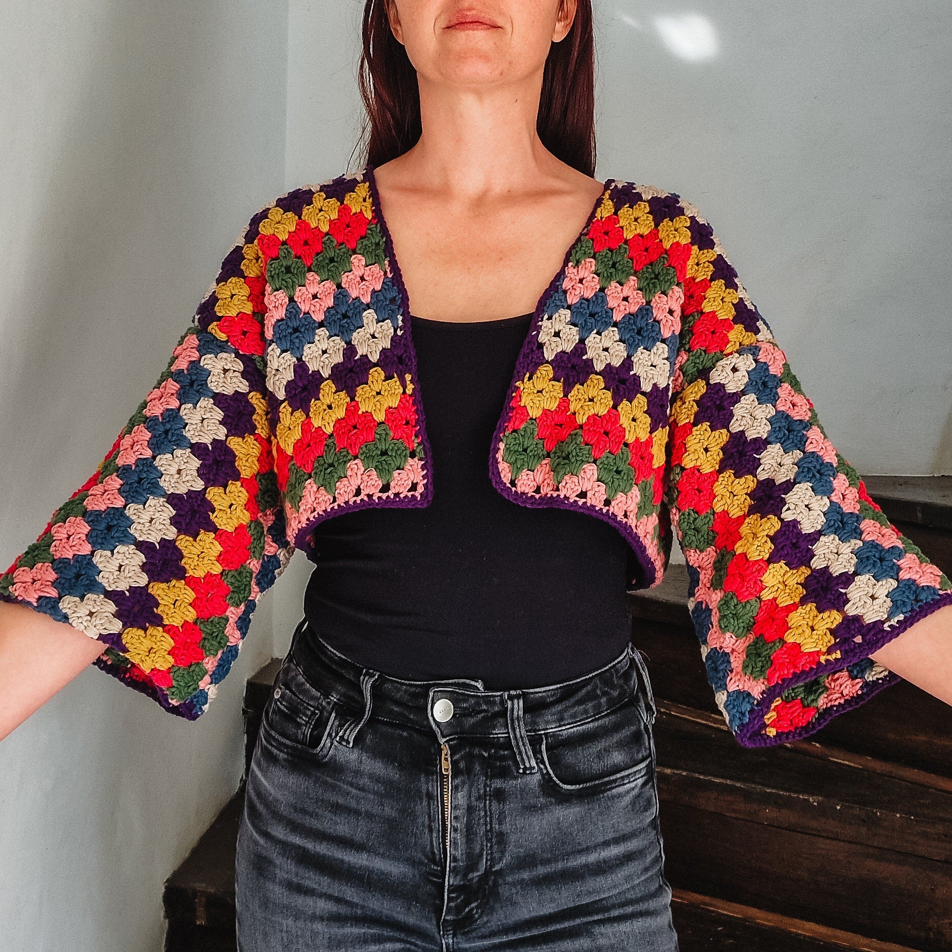 Granny Diamond Stitch Cardigan - Loops Only