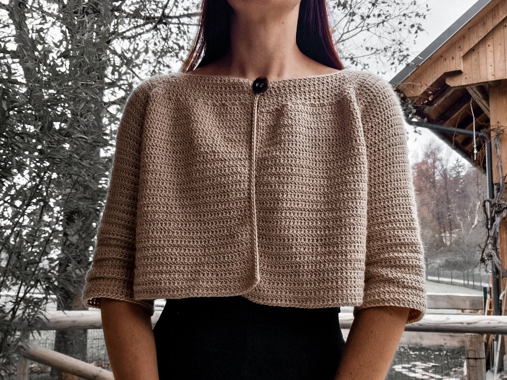 Ruffle Charm Cropped Cardigan - Loops Only