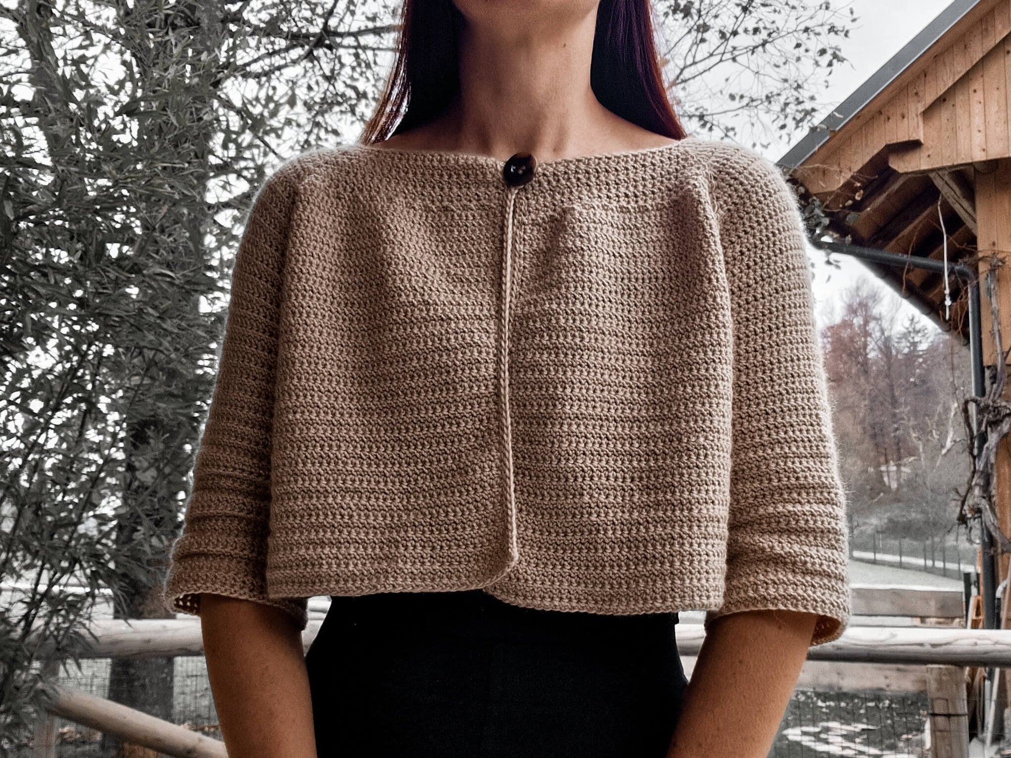 Ruffle Charm Cropped Cardigan - Loops Only