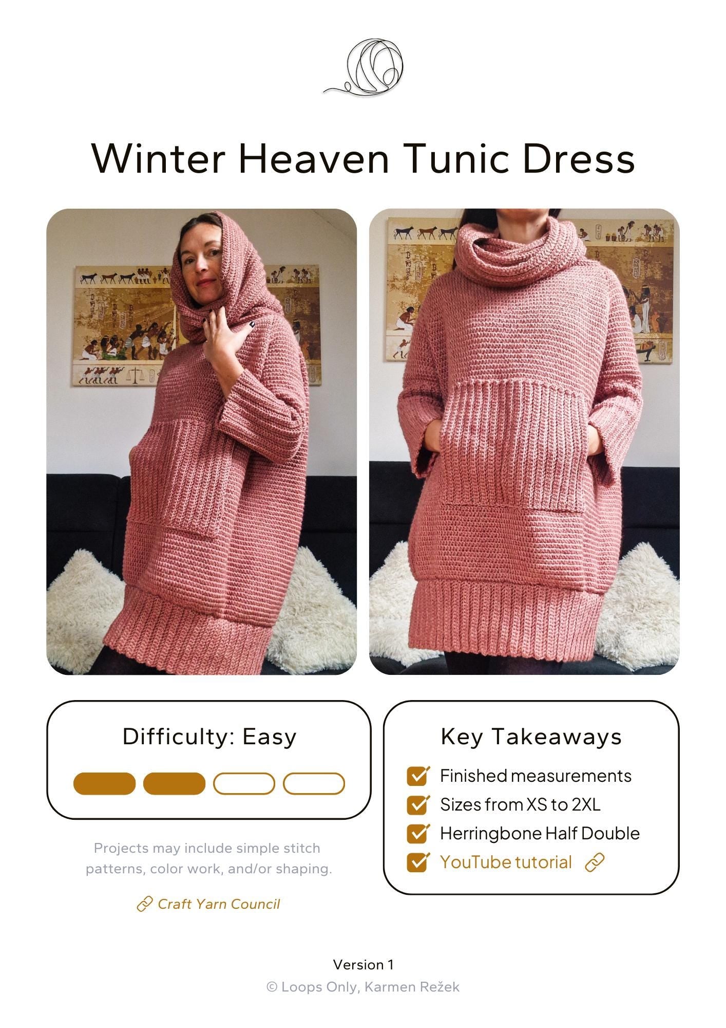 Winter Heaven Tunic Dress - Loops Only