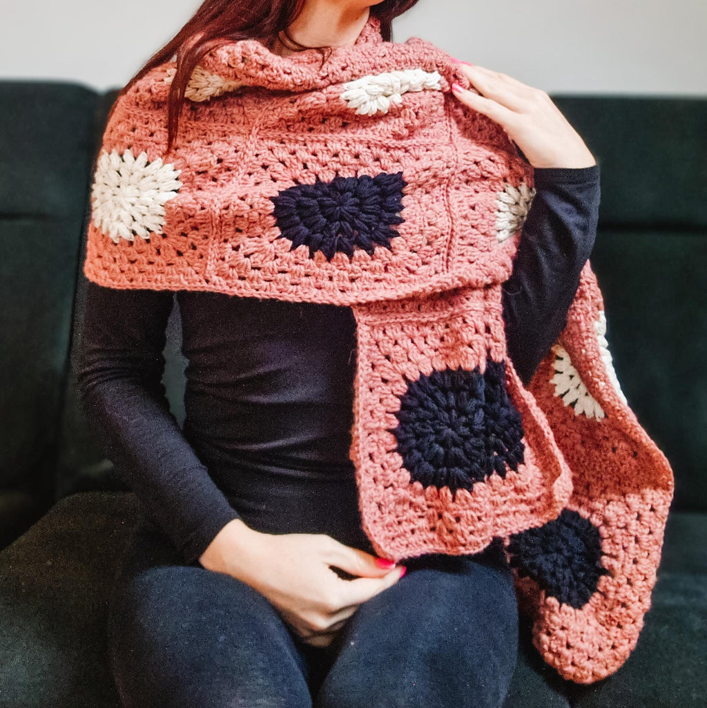 Rustic Petal Scarf - Loops Only