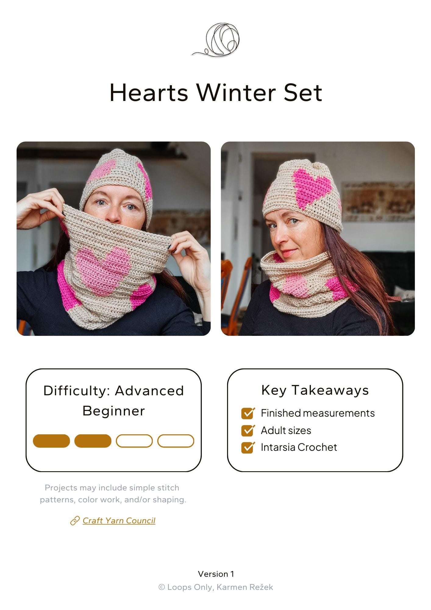 Hearts Winter Set - Loops Only