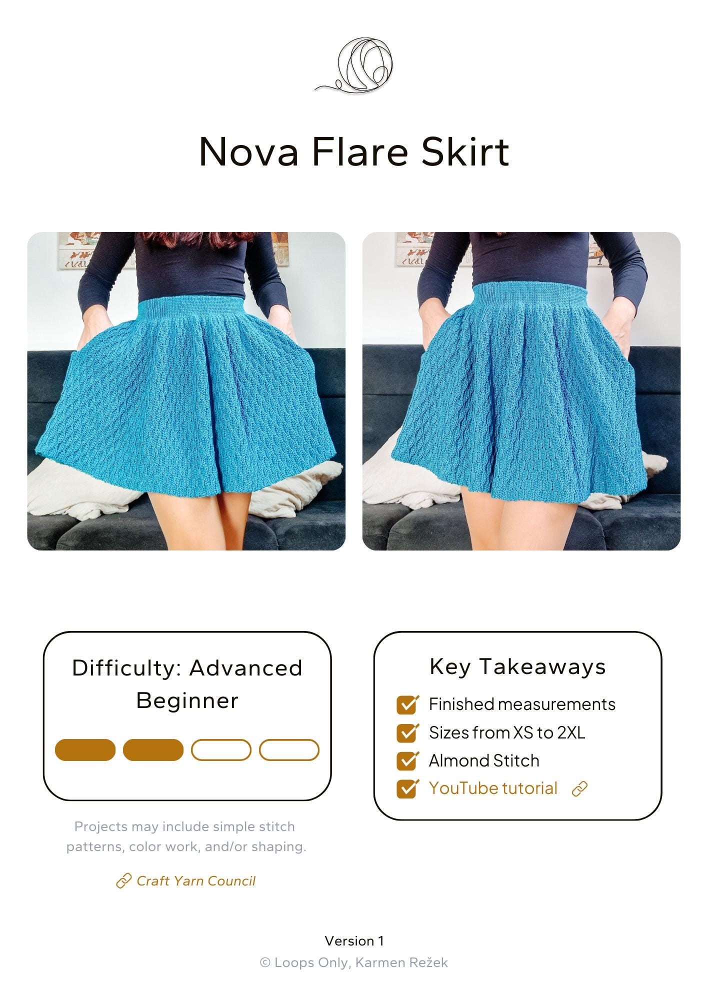 Nova Flare Skirt - Loops Only