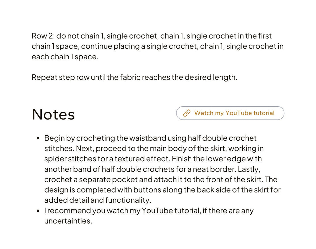 Pouch Pocket Mini Skirt - Loops Only