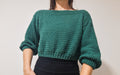 Cropped Alpine Stitch Sweater - Loops Only