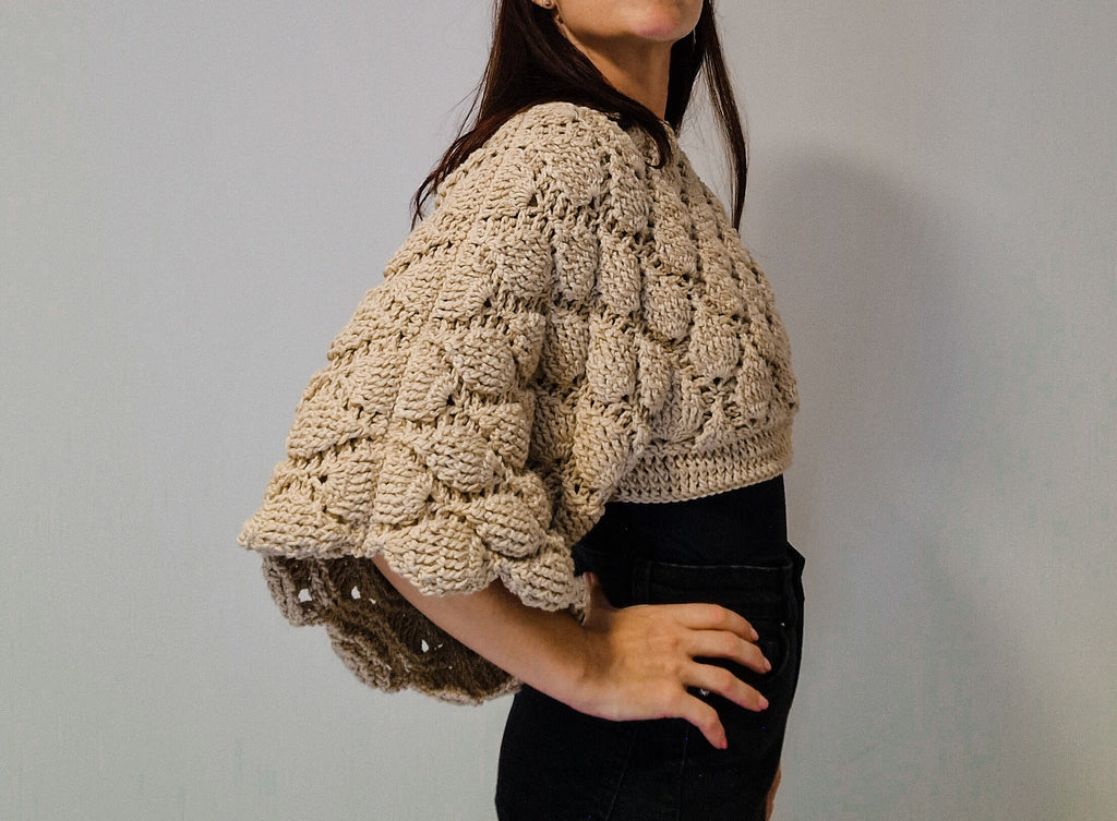 Figs Oversized Crop Sweater - Loops Only
