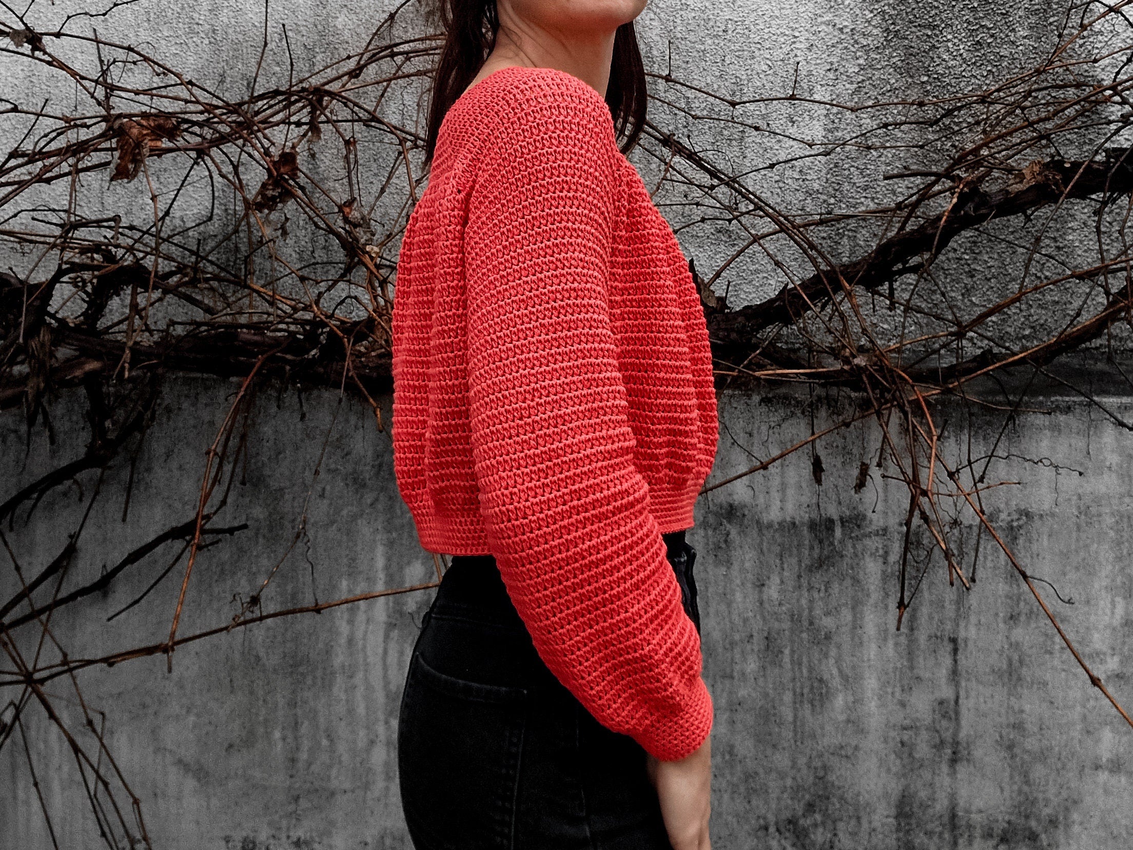 Puffy Ruffle Raglan Bliss Sweater - Loops Only