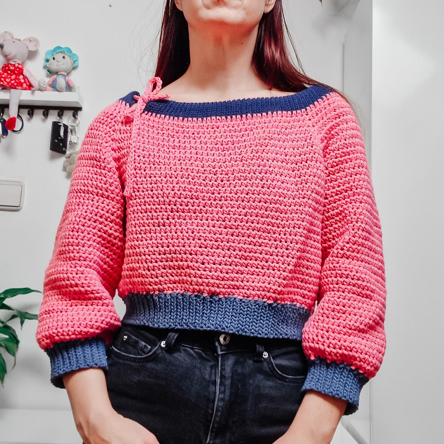 Ribbon Raglan Sweater - Loops Only
