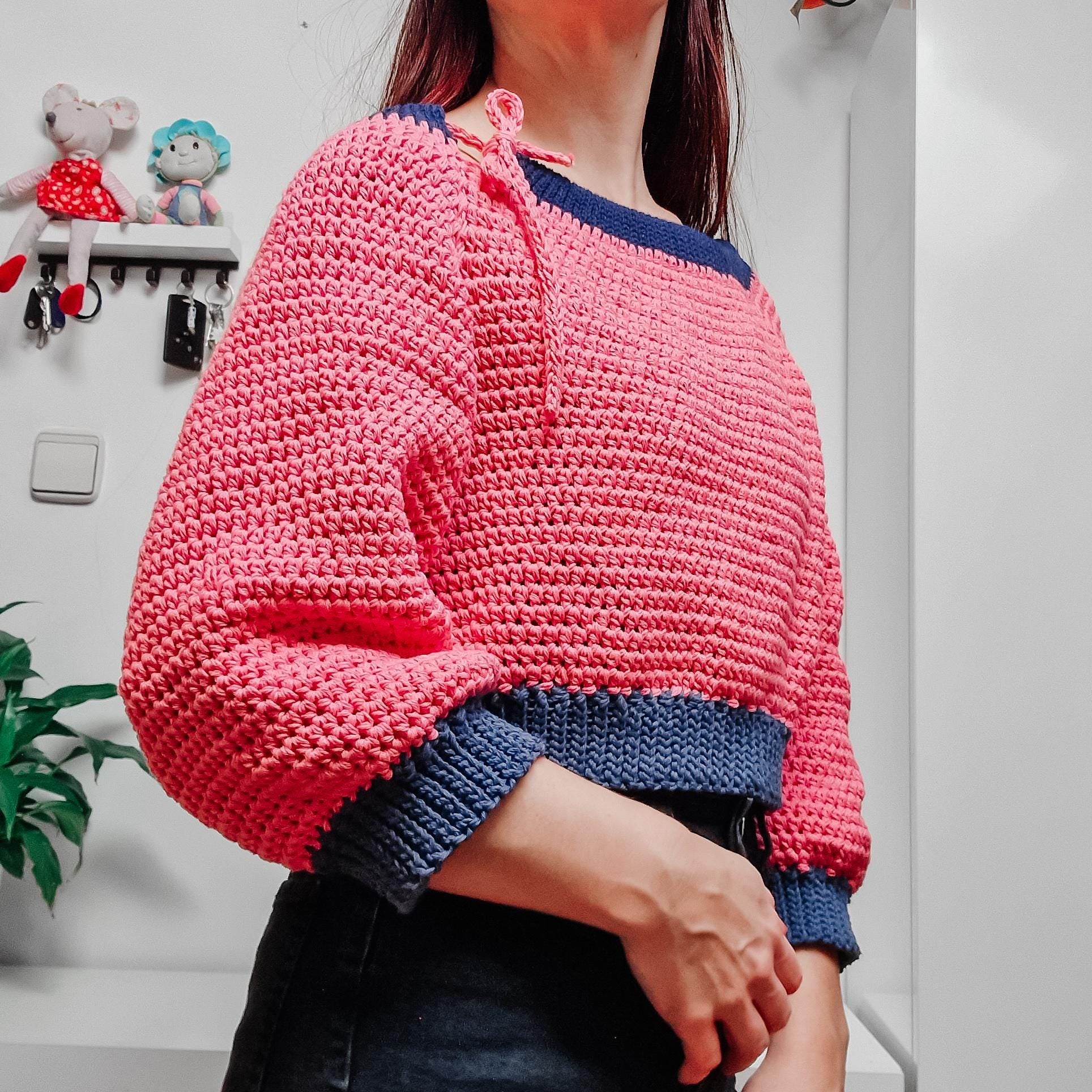 Ribbon Raglan Sweater - Loops Only