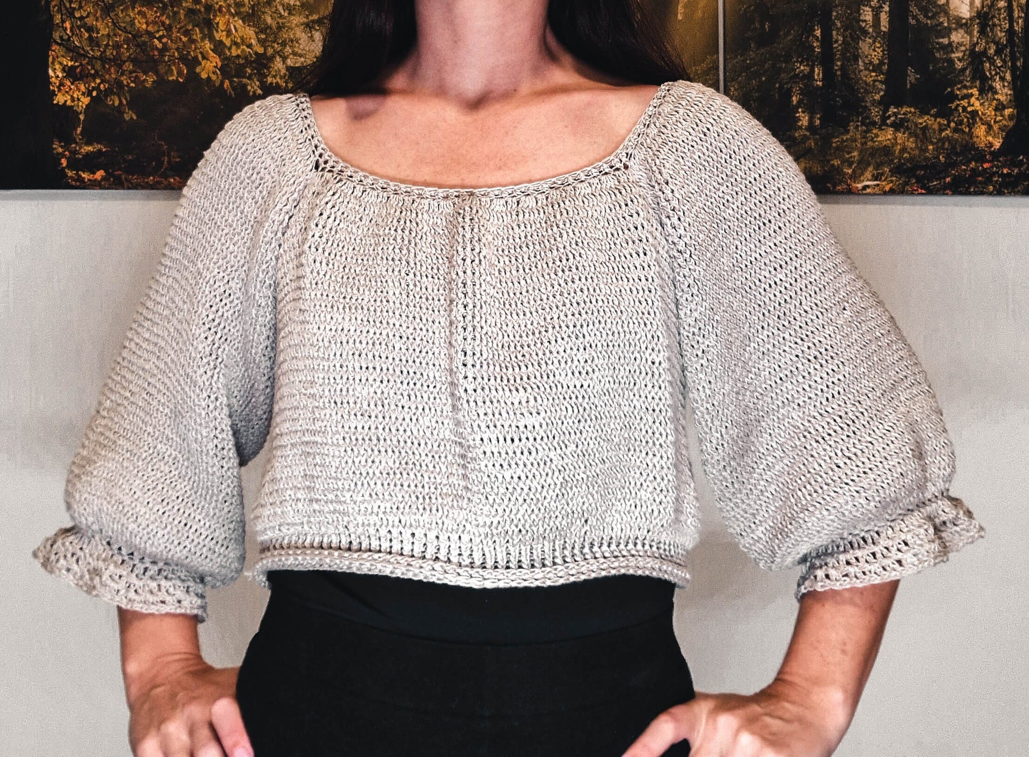 Ruffle Raglan Sweater - Loops Only