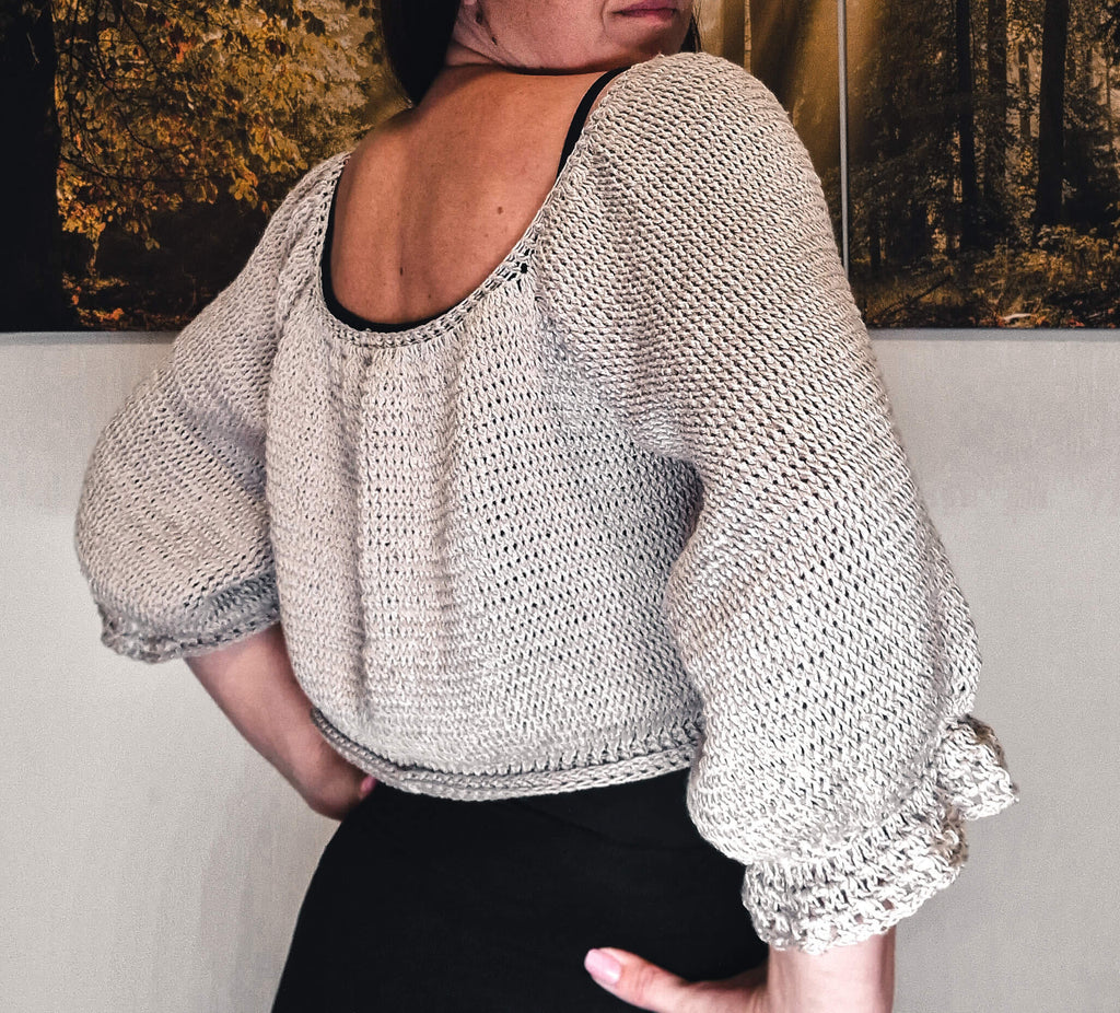 Ruffle Raglan Sweater - Loops Only