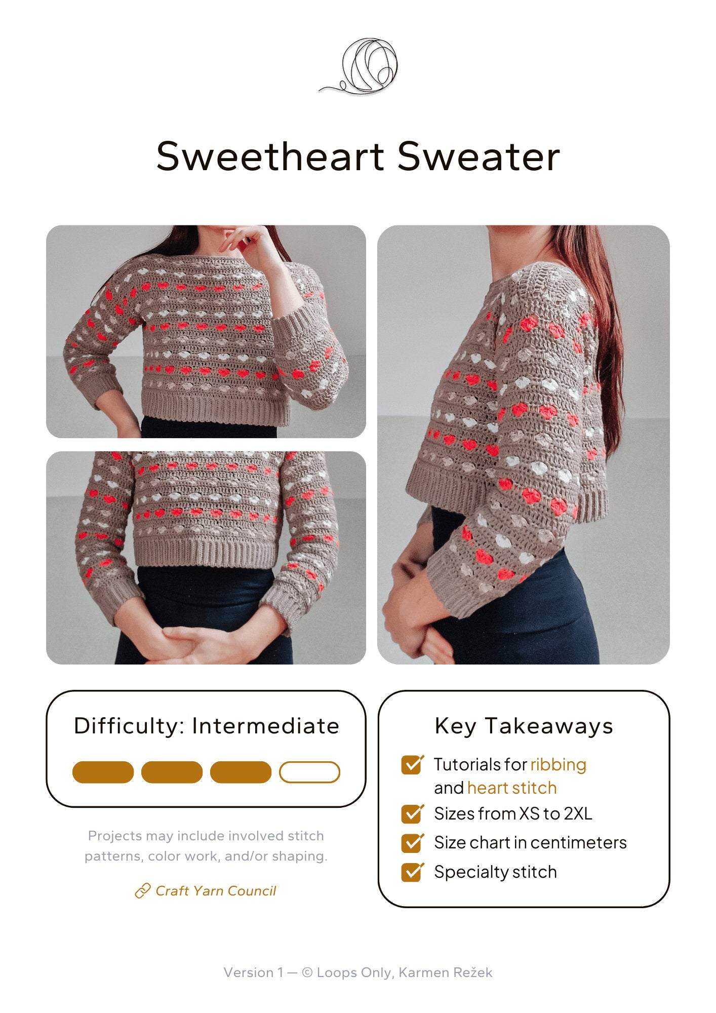 Sweetheart Sweater - Loops Only