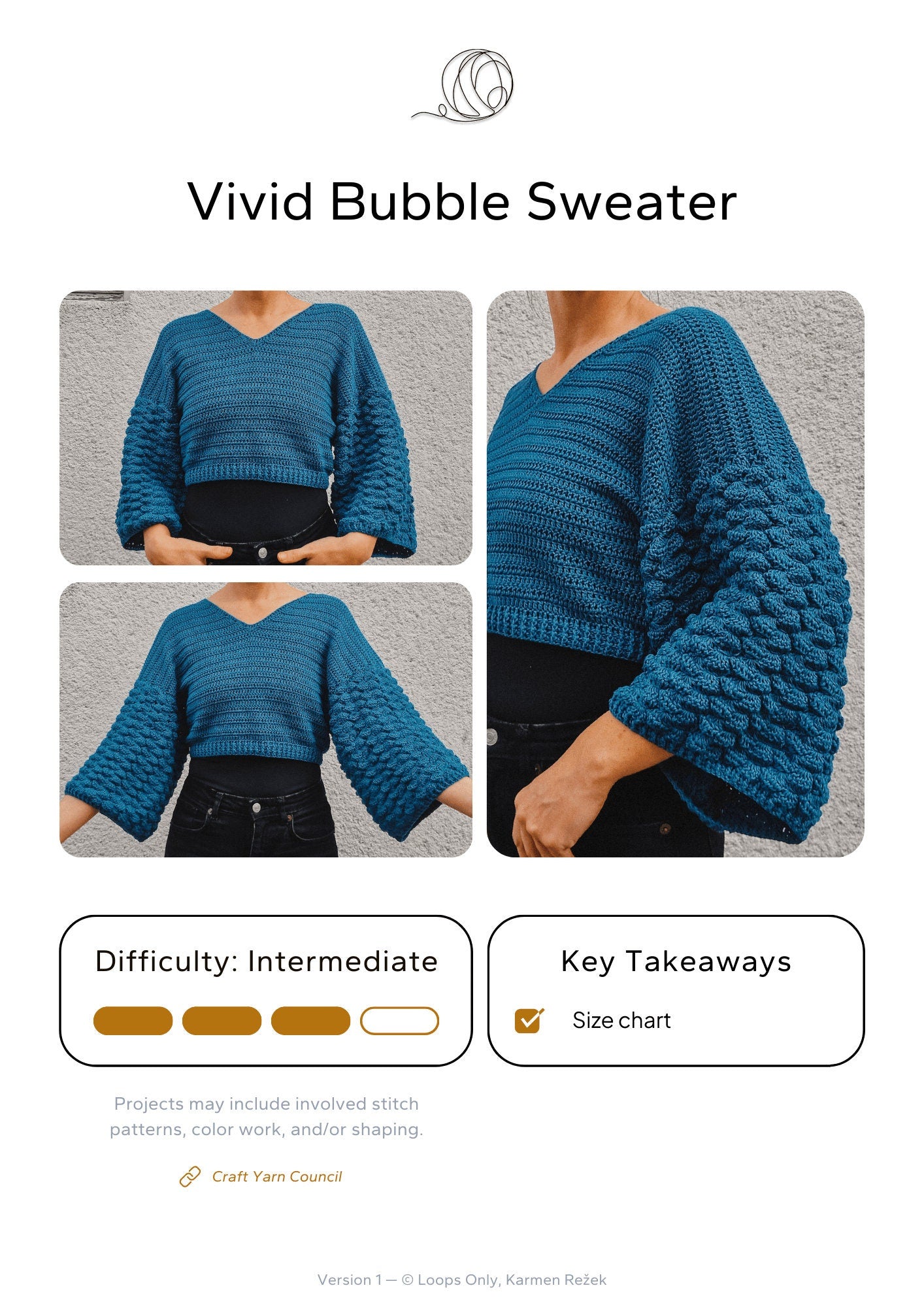 Vivid Bubble Sweater - Loops Only