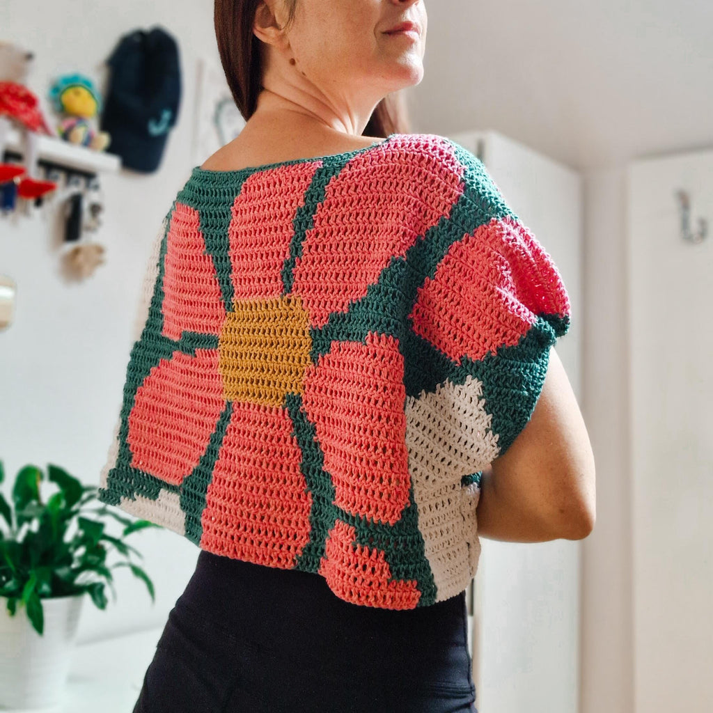 Crochet Loop Top Floral Dream Top | Crochet Pattern by Loops Only