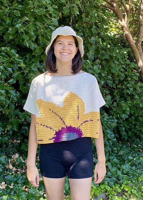 Flower Oversized Top - Loops Only