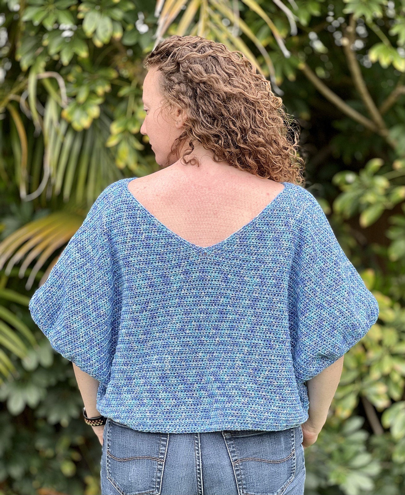 Half Double Crochet Crop Oversized Top - Loops Only
