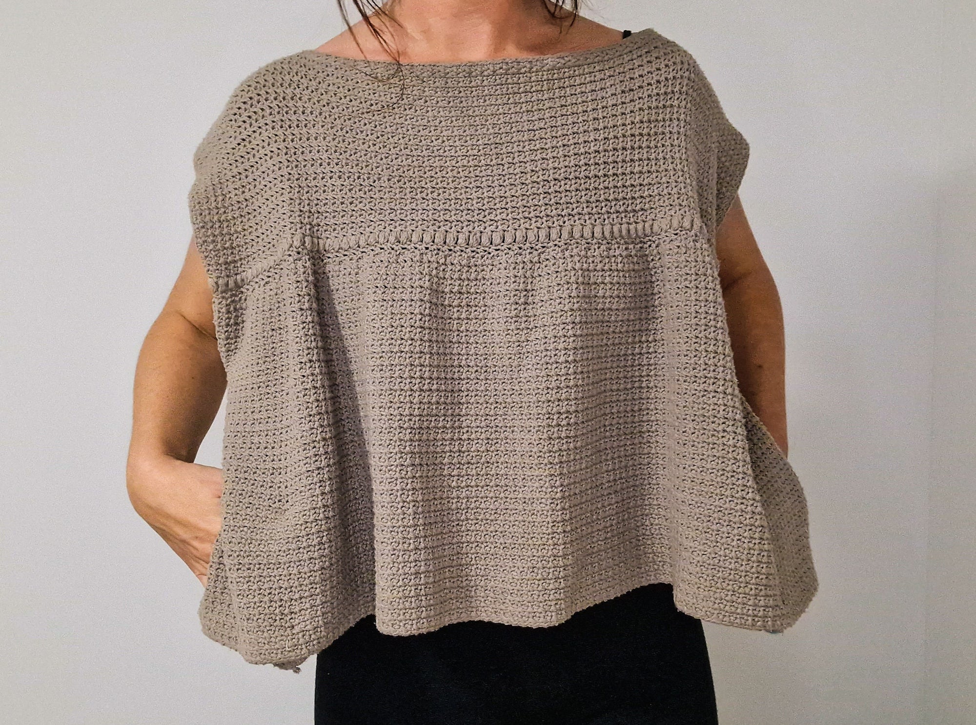 Oversized Mesh-Stitch Top - Loops Only