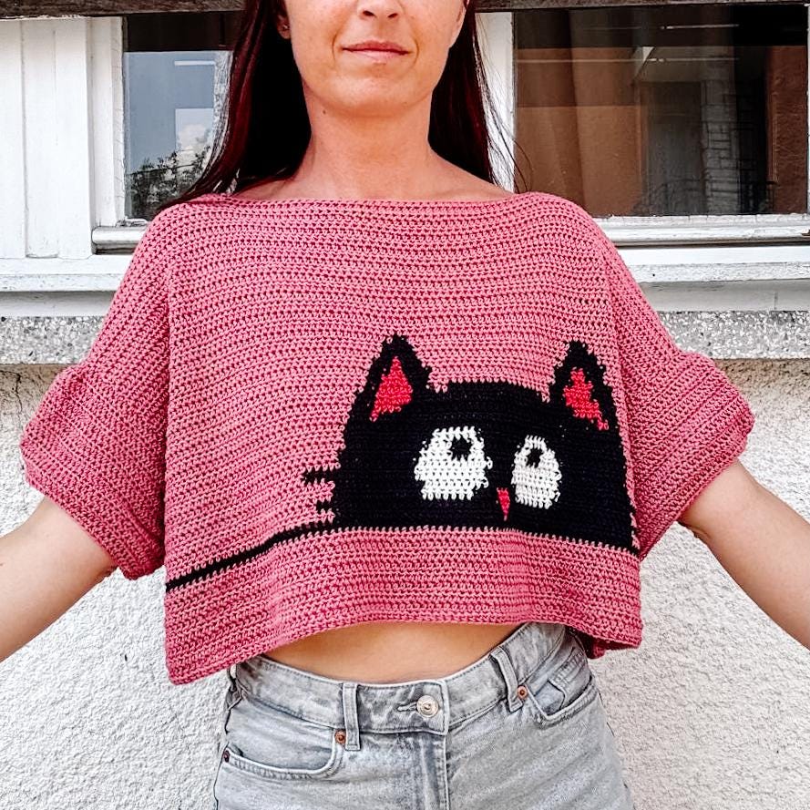 Peek-a-Boo Kitty Top - Loops Only