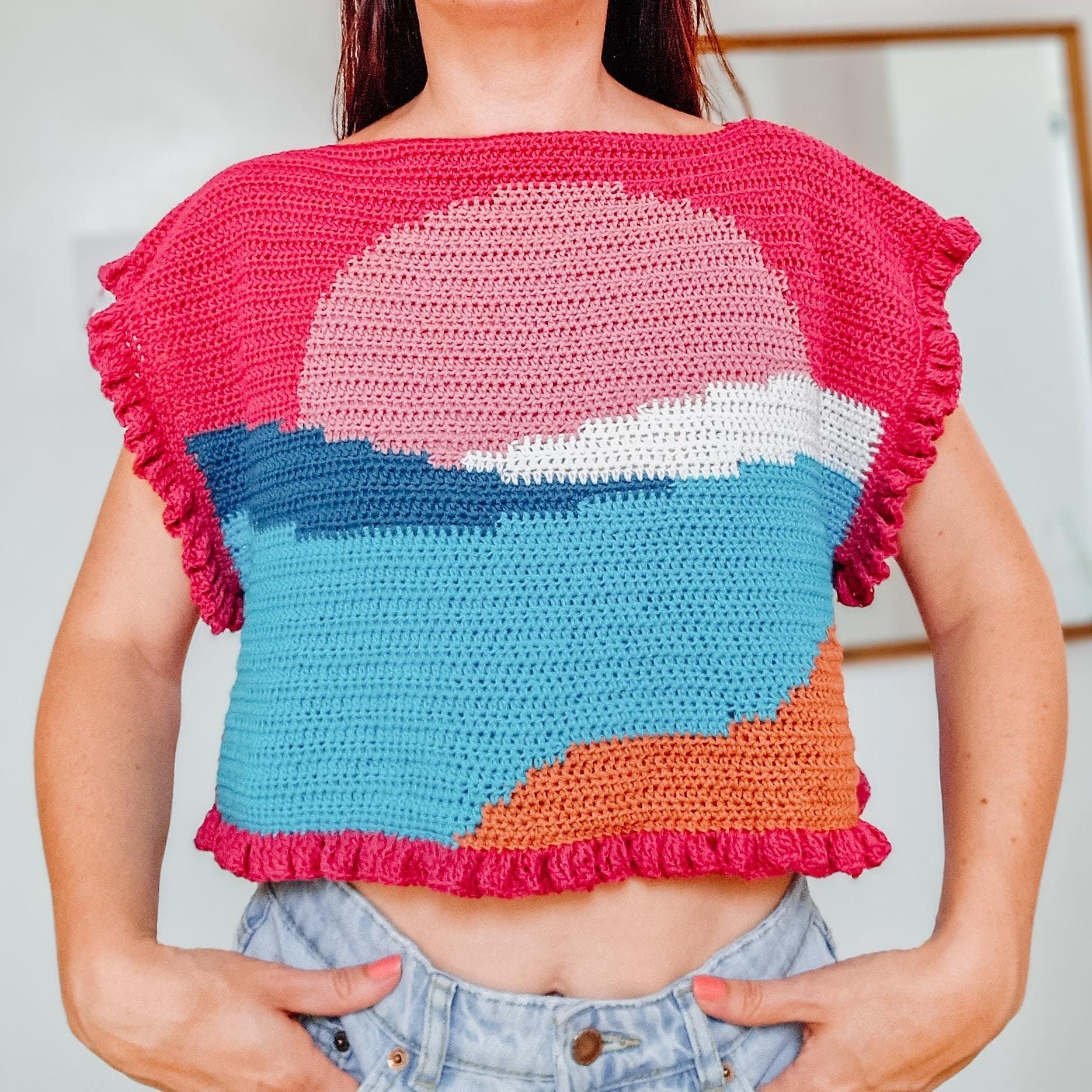 Sunset Top | Crochet Pattern by Loops Only