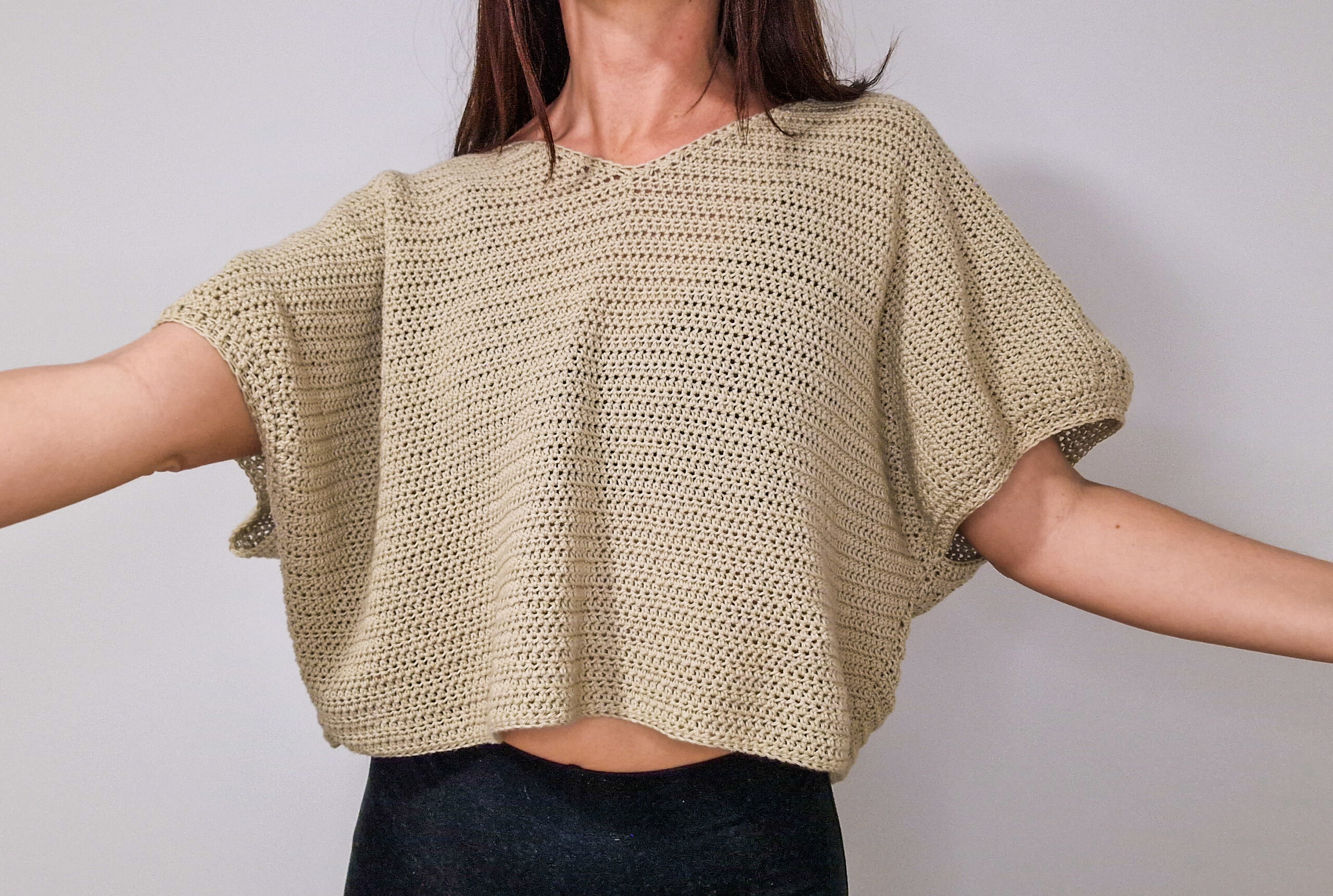 How to Crochet a Half Double Crochet Crop Top