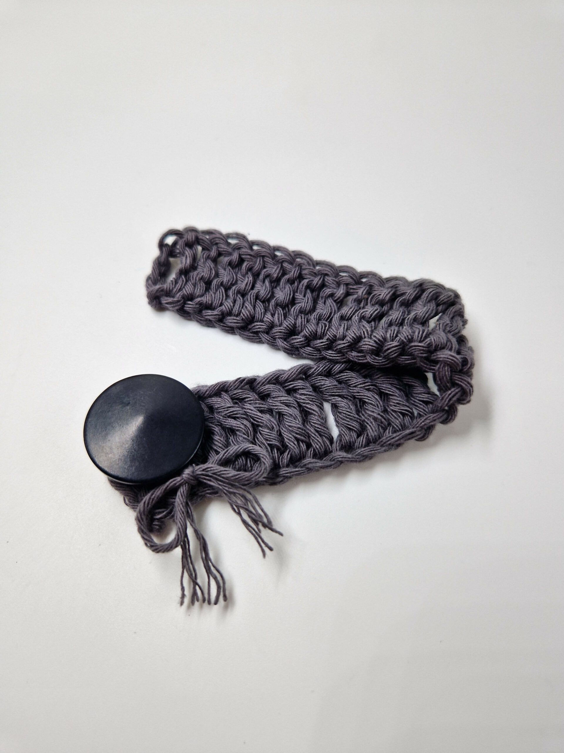 Treble Crochet Stitch Bracelet Tutorial