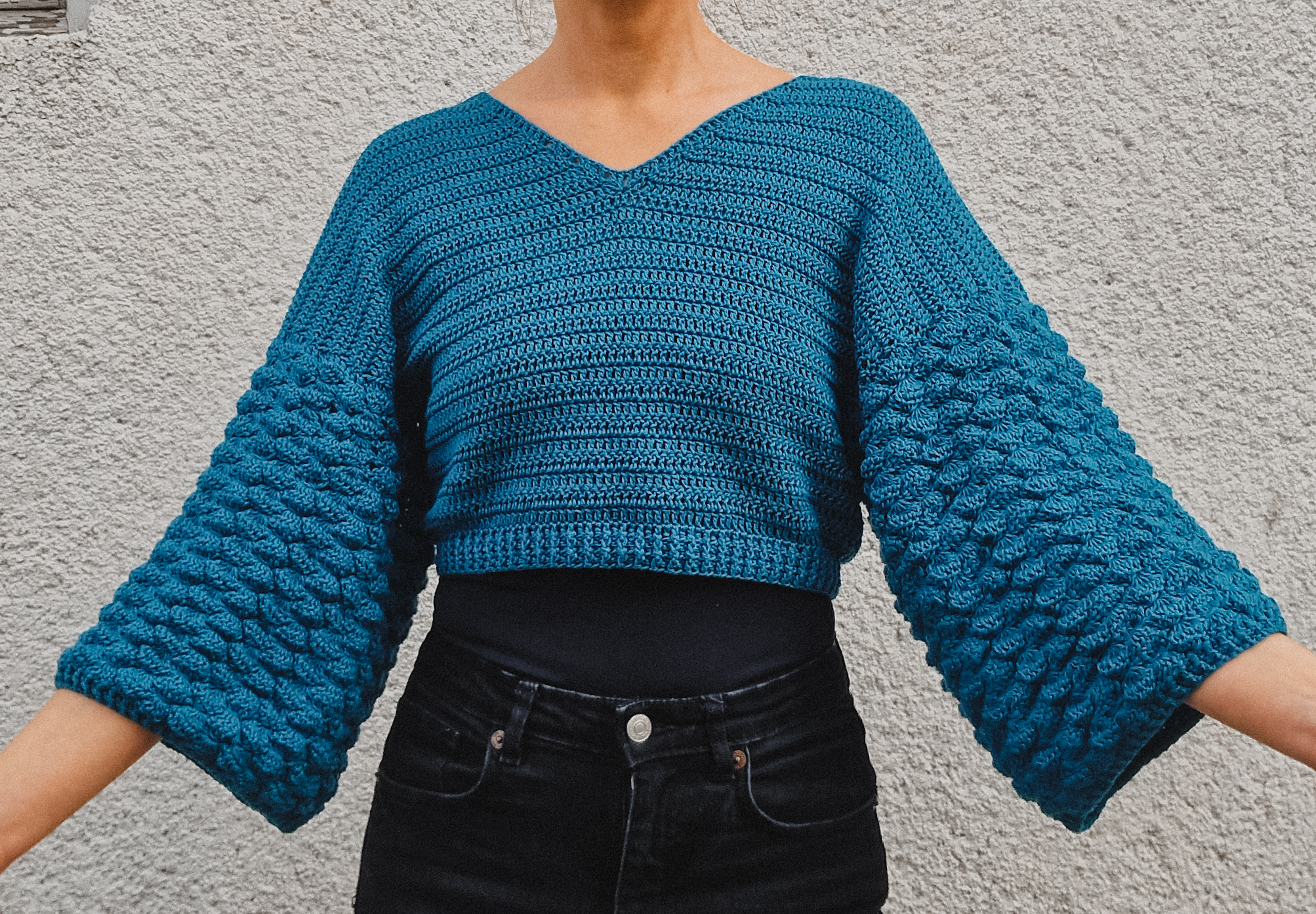 How to Crochet Vivid Bubble Sweater